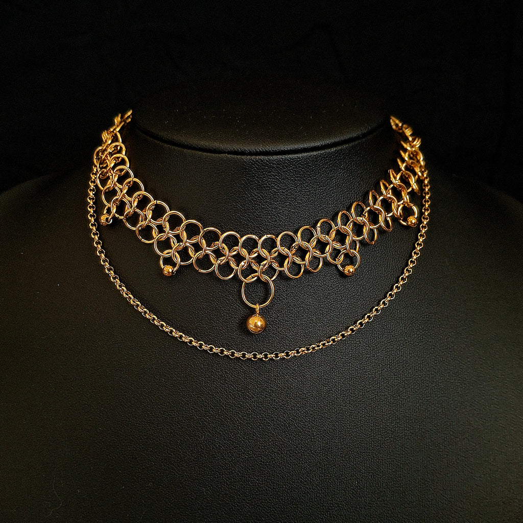 Poppy Gold Chocker