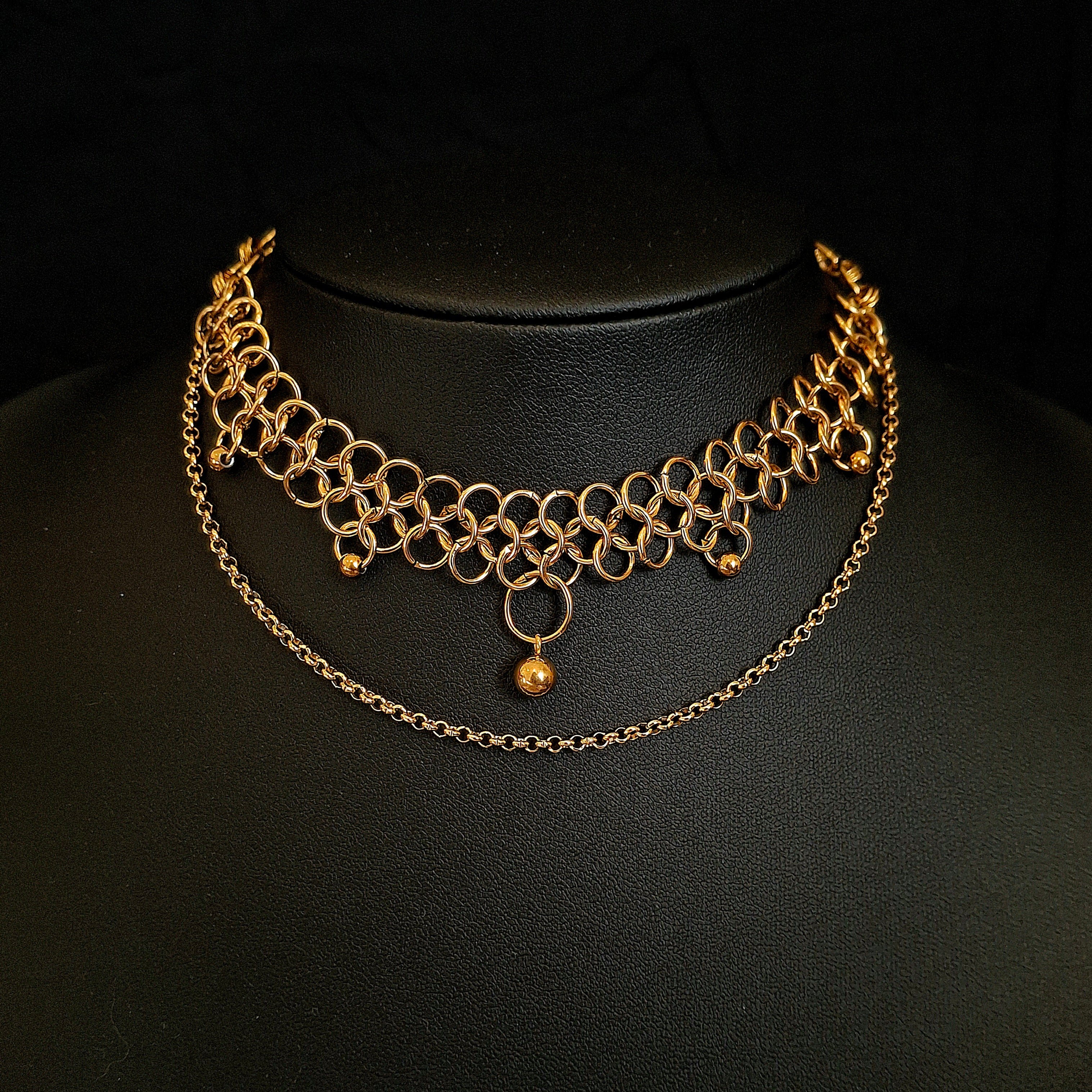 Poppy Gold Chocker