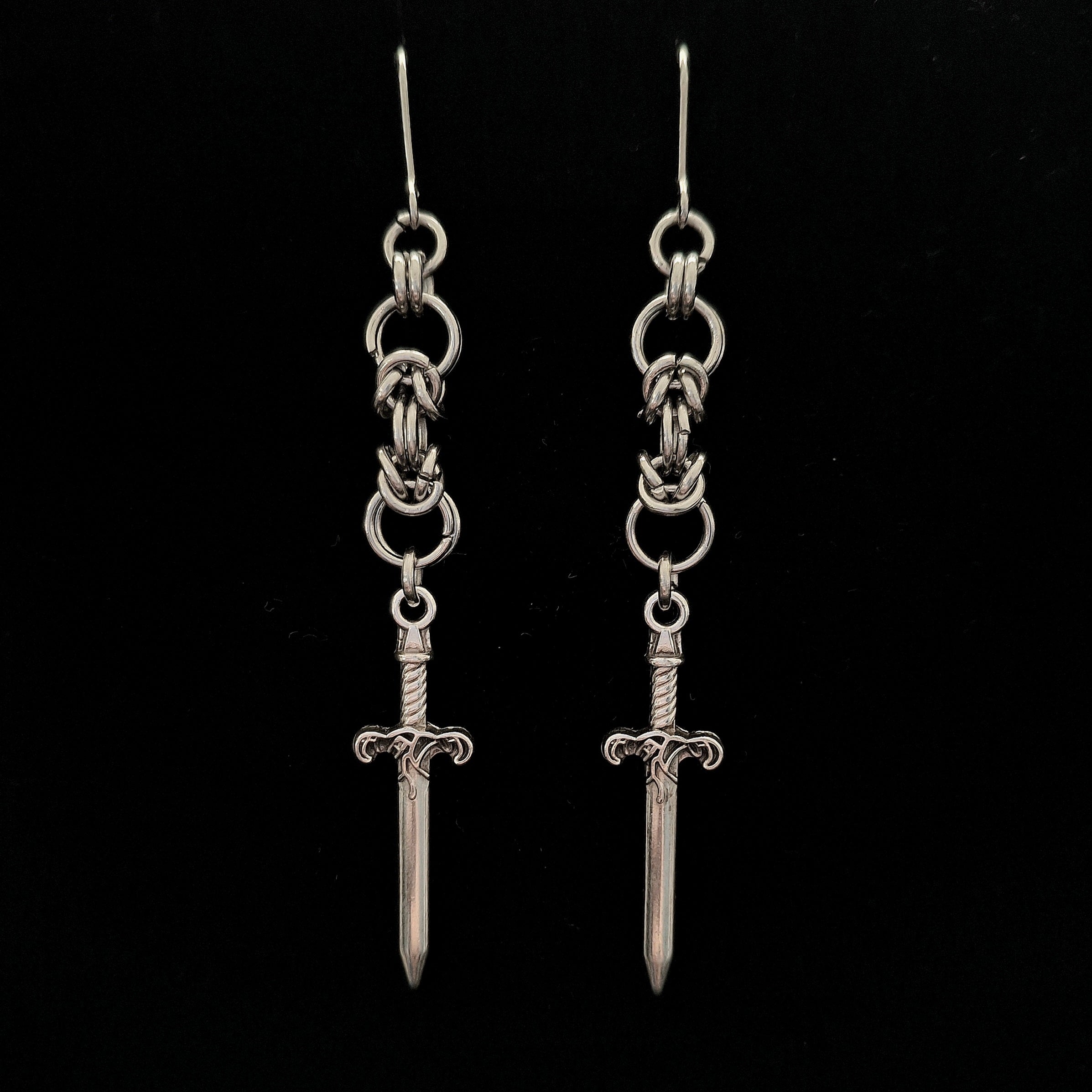 Sword Earrings